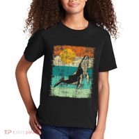 Retro Whale Lover Marine Biologist Aquarist Whales Animal Kids T-Shirt thumb 2