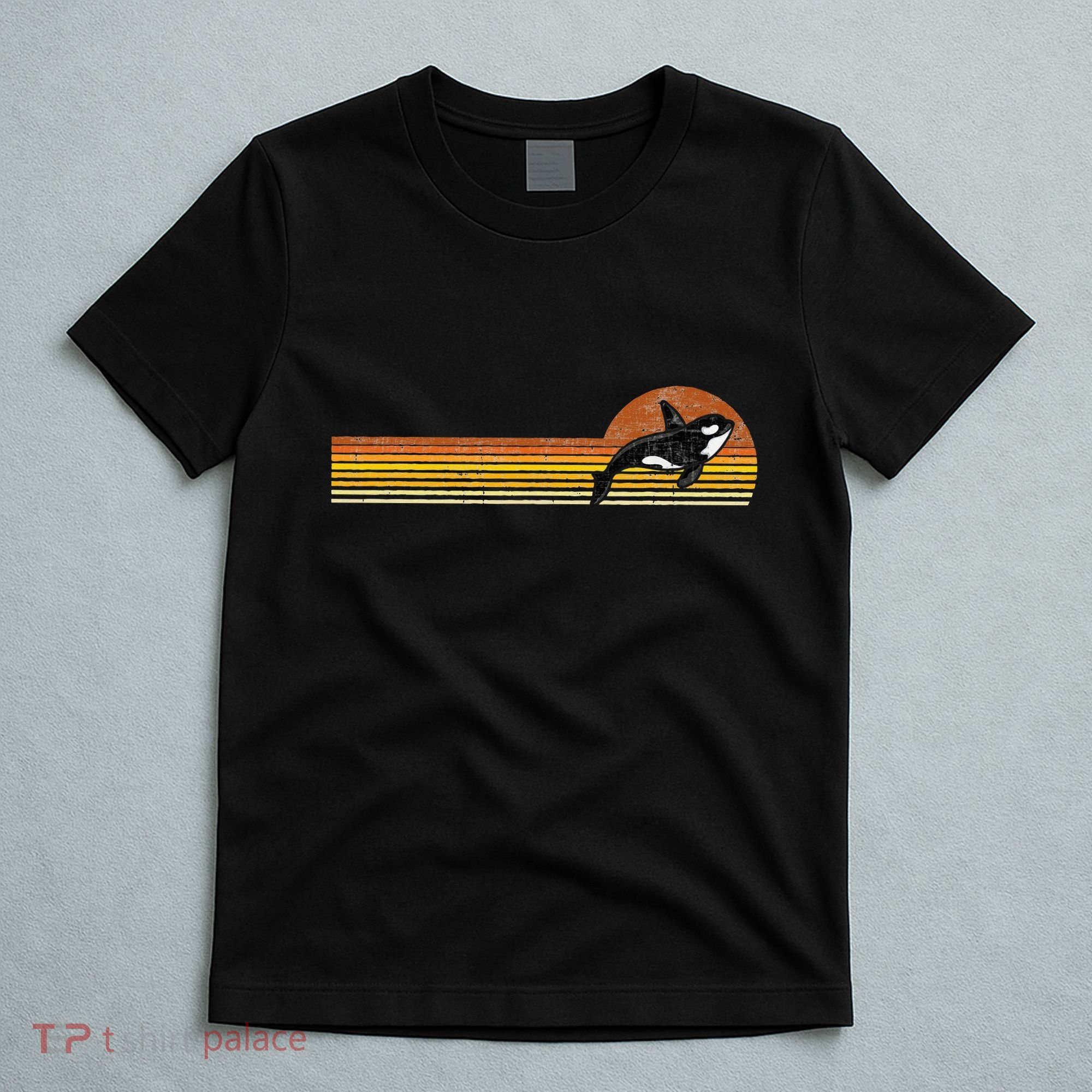 Retro Whale Lover Marine Biologist Aquarist Whales Diver T-Shirt
