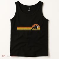 Retro Whale Lover Marine Biologist Aquarist Whales Diver Tank Top thumb 2