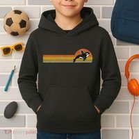 Retro Whale Lover Marine Biologist Aquarist Whales Diver Kids Hoodie thumb 2