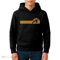Retro Whale Lover Marine Biologist Aquarist Whales Diver Kids Hoodie thumb 4