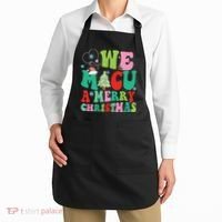 Retro We Micu A Merry Christmas Medical Icu Rn Aide Tech Apron thumb 2