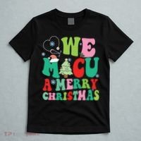 Retro We Micu A Merry Christmas Medical Icu Rn Aide Tech T-Shirt thumb 5