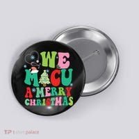 Retro We Micu A Merry Christmas Medical Icu Rn Aide Tech Button thumb 0