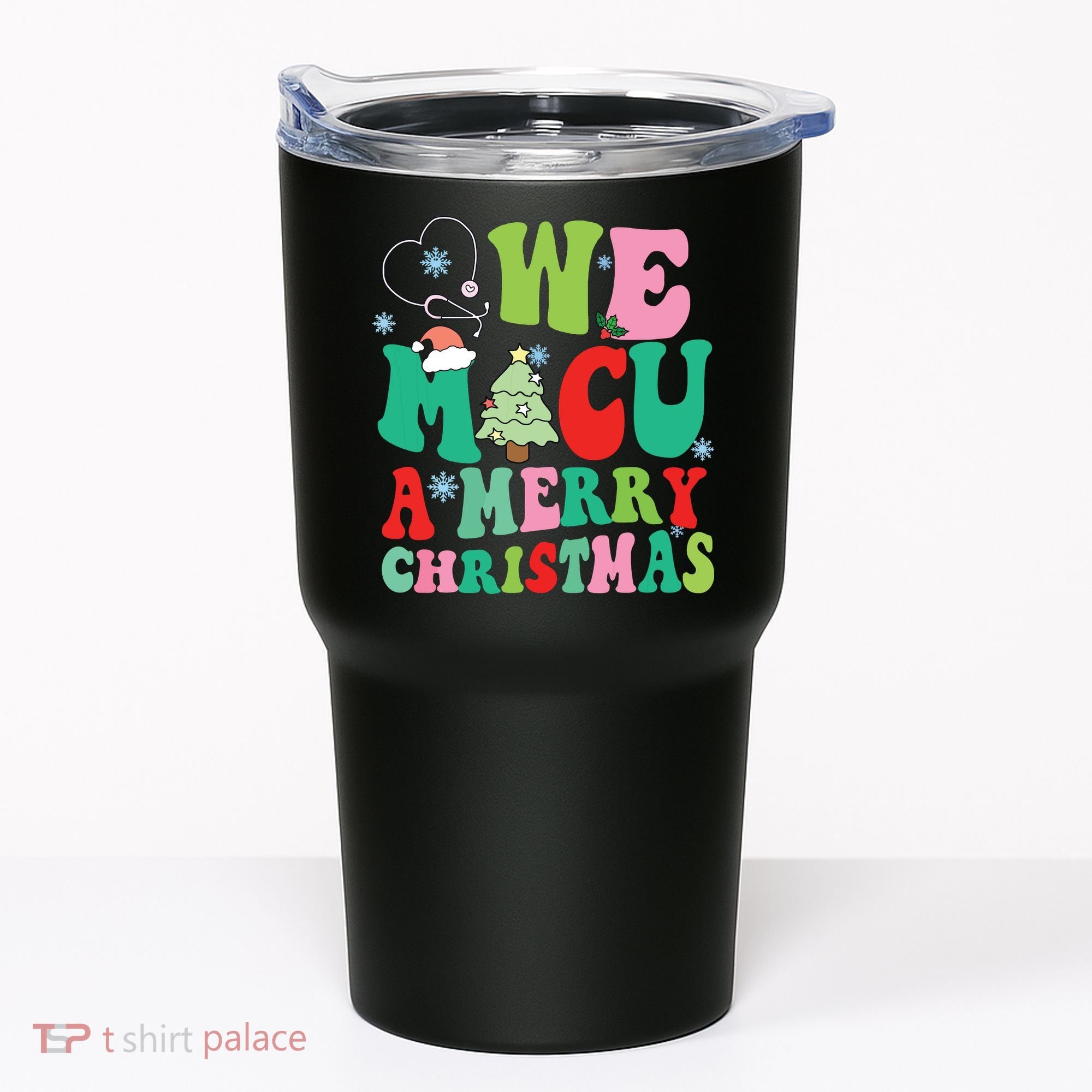 Retro We Micu A Merry Christmas Medical Icu Rn Aide Tech Tumbler