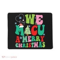 Retro We Micu A Merry Christmas Medical Icu Rn Aide Tech Mousepad thumb 0
