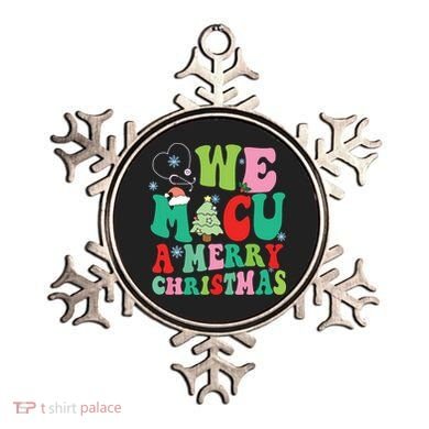 Retro We Micu A Merry Christmas Medical Icu Rn Aide Tech Ornament