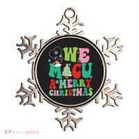 Retro We Micu A Merry Christmas Medical Icu Rn Aide Tech Ornament thumb 0