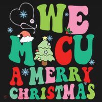 Retro We Micu A Merry Christmas Medical Icu Rn Aide Tech Ornament thumb 1