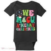 Retro We Micu A Merry Christmas Medical Icu Rn Aide Tech Baby Bodysuit thumb 0