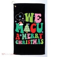 Retro We Micu A Merry Christmas Medical Icu Rn Aide Tech Golf Towel thumb 0