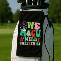 Retro We Micu A Merry Christmas Medical Icu Rn Aide Tech Golf Towel thumb 2