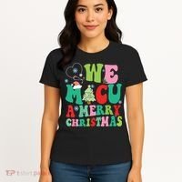 Retro We Micu A Merry Christmas Medical Icu Rn Aide Tech Women's T-Shirt thumb 4