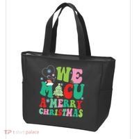 Retro We Micu A Merry Christmas Medical Icu Rn Aide Tech Tote Bag thumb 3