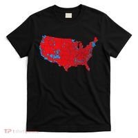 Red Wave Map Of Usa In The 2024 Presidential Election Maga T-Shirt thumb 0