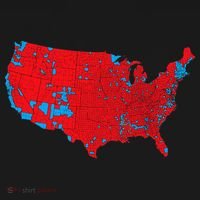 Red Wave Map Of Usa In The 2024 Presidential Election Maga Visor thumb 3