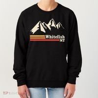 Retro Whitefish Montana Rocky Mountains Ski Women's Sweatshirt thumb 0