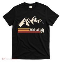Retro Whitefish Montana Rocky Mountains Ski T-Shirt thumb 0
