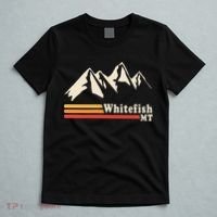 Retro Whitefish Montana Rocky Mountains Ski T-Shirt thumb 5