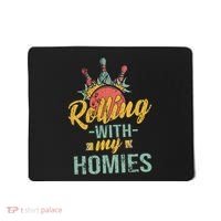 Rollin With My Homies Retro Bowling Mousepad thumb 0