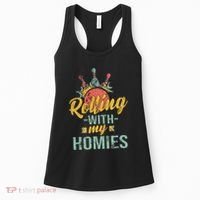 Rollin With My Homies Retro Bowling Women's Tank Top thumb 0