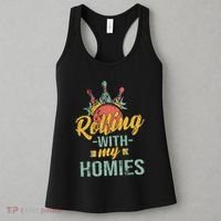Rollin With My Homies Retro Bowling Women's Tank Top thumb 3