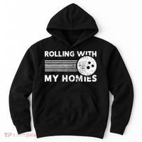 Rolling With My Homies Funny Bowling Hoodie thumb 0