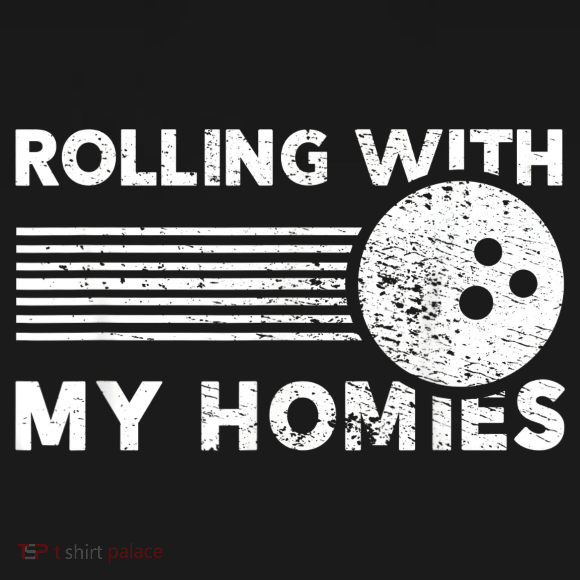 Rolling With My Homies Funny Bowling Mousepad