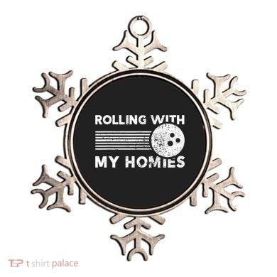 Rolling With My Homies Funny Bowling Ornament