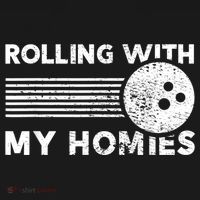 Rolling With My Homies Funny Bowling Baby Bodysuit thumb 2