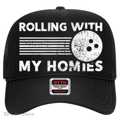 Rolling With My Homies Funny Bowling Hat