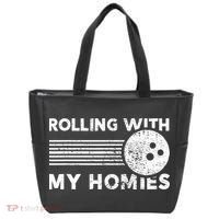 Rolling With My Homies Funny Bowling Tote Bag thumb 0