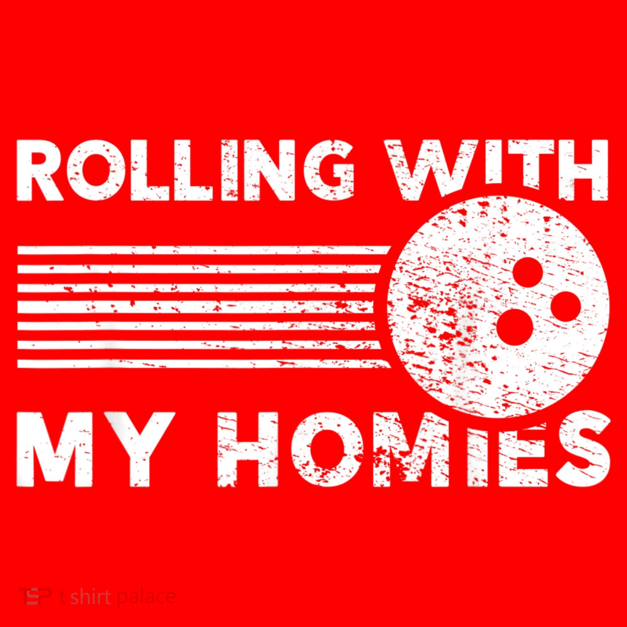 Rolling With My Homies Funny Bowling Santa Hat
