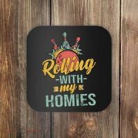 Rollin With My Homies Retro Bowling Coaster thumb 0