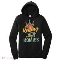 Rollin With My Homies Retro Bowling Women's Hoodie thumb 0