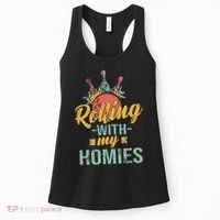 Rollin With My Homies Retro Bowling Women's Tank Top thumb 0