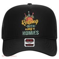 Rollin With My Homies Retro Bowling Hat thumb 0
