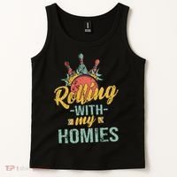 Rollin With My Homies Retro Bowling Tank Top thumb 2