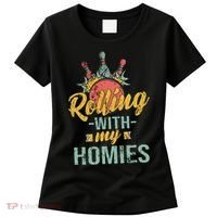 Rollin With My Homies Retro Bowling Women's T-Shirt thumb 0
