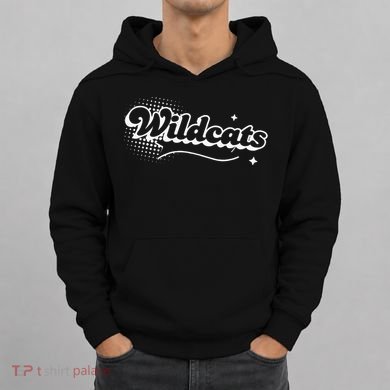Retro Wildcats Mascot Back To School Spirit Sport Fans Game Hoodie