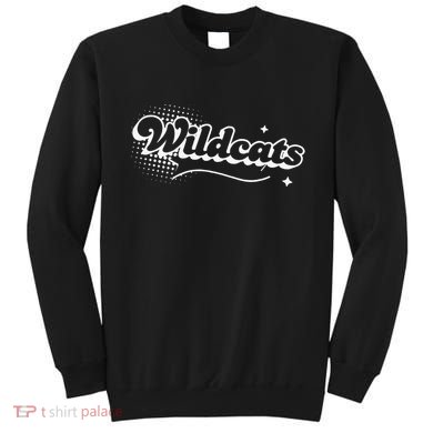 Retro Wildcats Mascot Back To School Spirit Sport Fans Game Sweatshirt