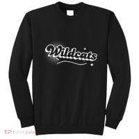 Retro Wildcats Mascot Back To School Spirit Sport Fans Game Sweatshirt thumb 0