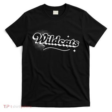 Retro Wildcats Mascot Back To School Spirit Sport Fans Game T-Shirt