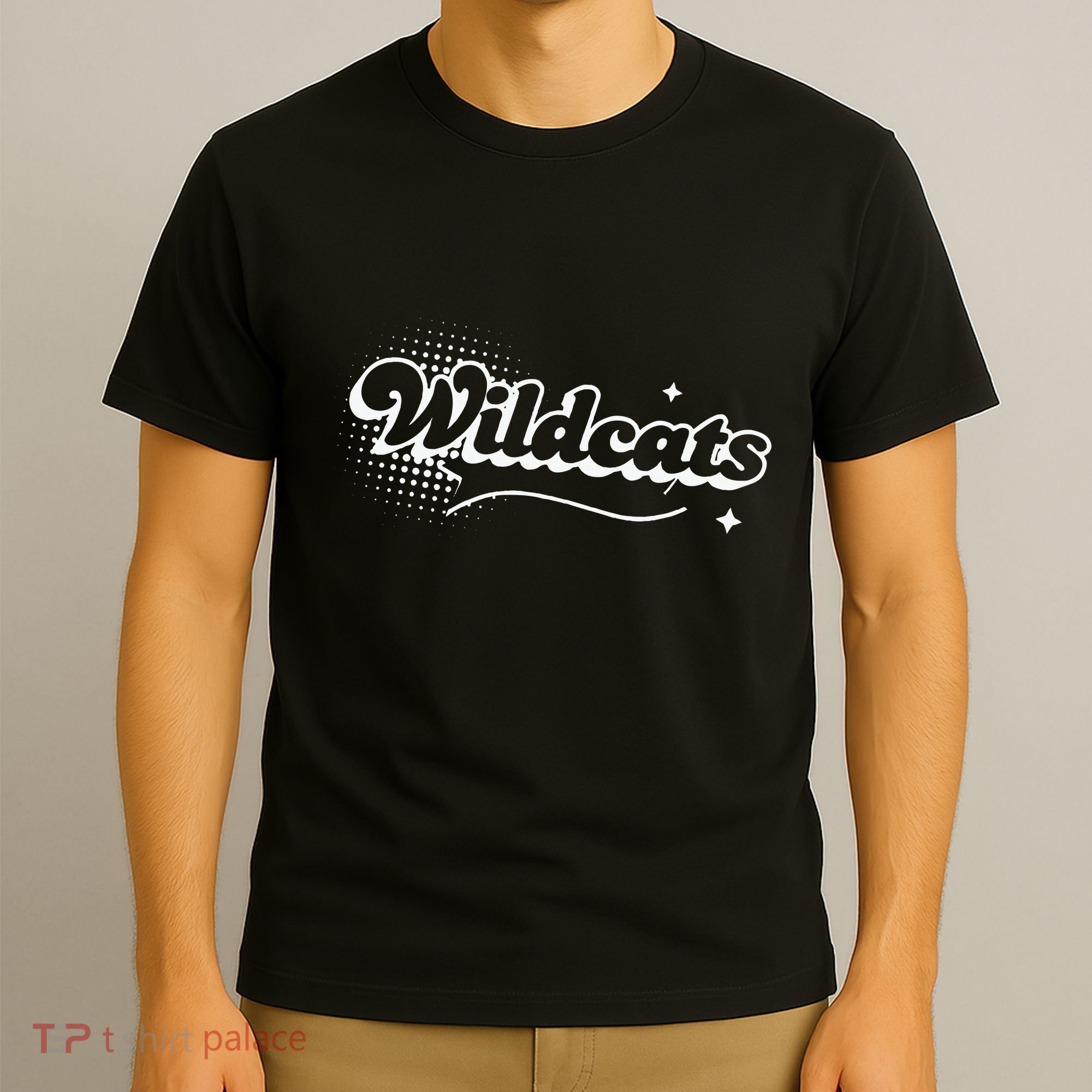 Retro Wildcats Mascot Back To School Spirit Sport Fans Game T-Shirt