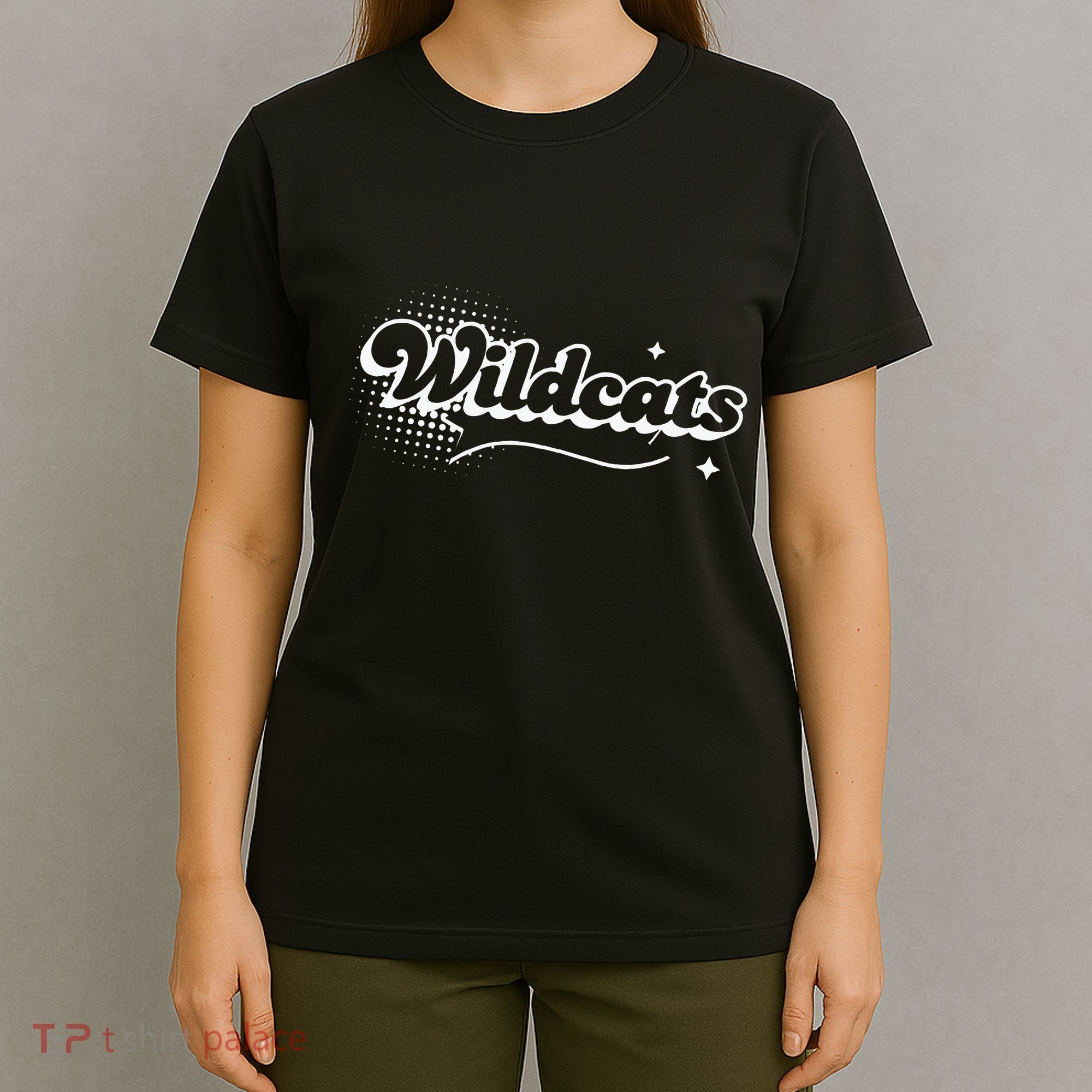 Retro Wildcats Mascot Back To School Spirit Sport Fans Game T-Shirt