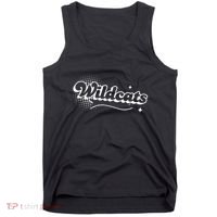 Retro Wildcats Mascot Back To School Spirit Sport Fans Game Tank Top thumb 0