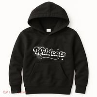 Retro Wildcats Mascot Back To School Spirit Sport Fans Game Kids Hoodie thumb 0