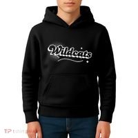 Retro Wildcats Mascot Back To School Spirit Sport Fans Game Kids Hoodie thumb 4