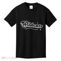 Retro Wildcats Mascot Back To School Spirit Sport Fans Game Kids T-Shirt thumb 0