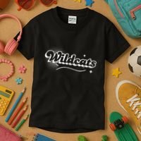 Retro Wildcats Mascot Back To School Spirit Sport Fans Game Kids T-Shirt thumb 3